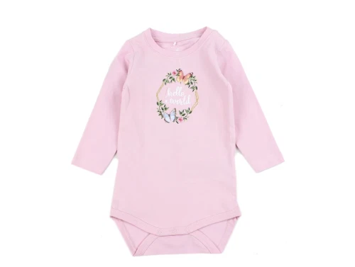 Name It parfait pink hello world body